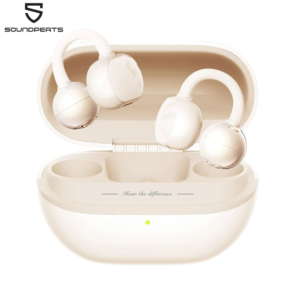 Audífono Soundpeats Pop Clip Beige 30h con anc IPX4