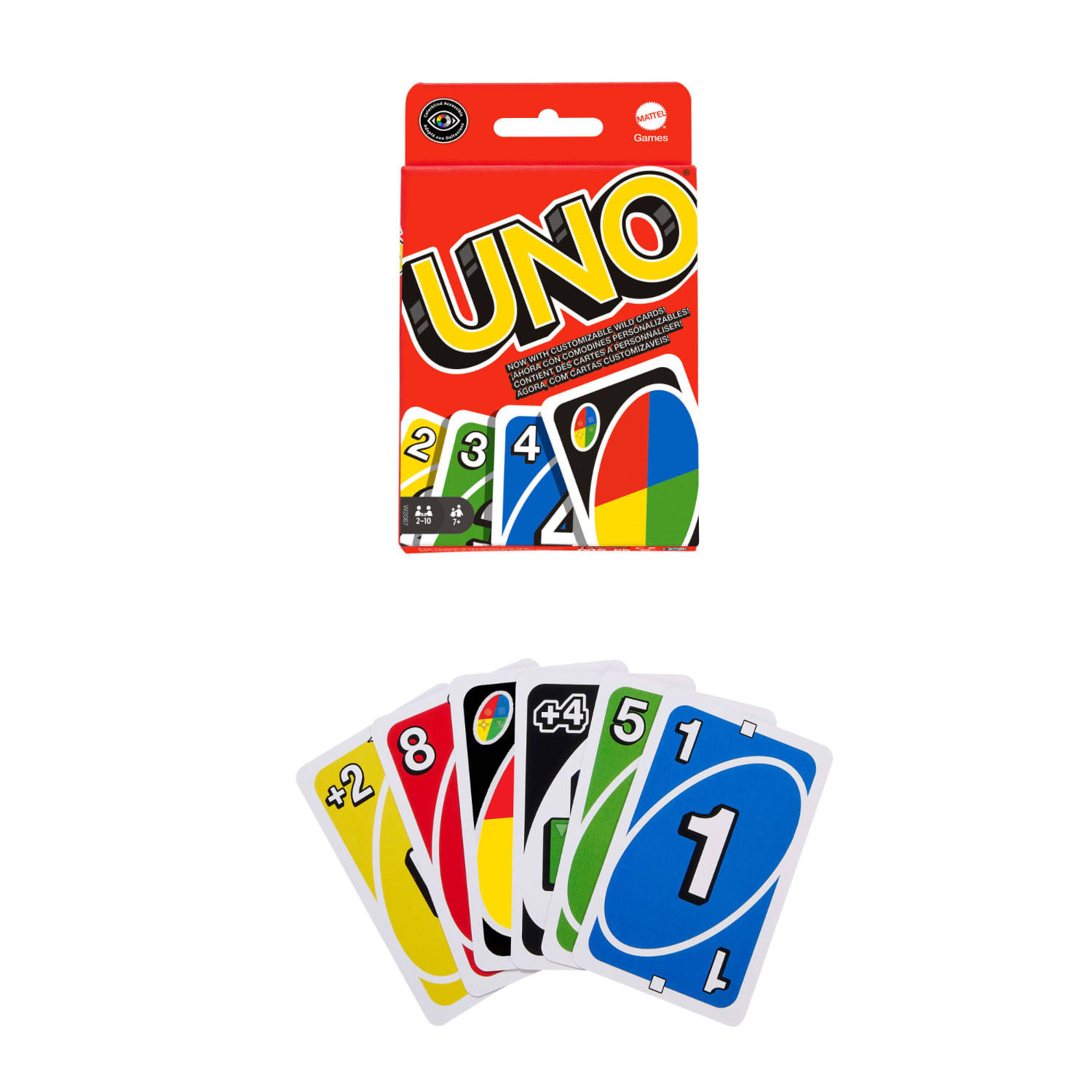 Mattel Uno Card Game Dsp Intl W2087