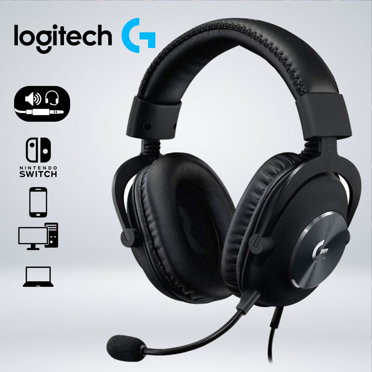 AUDIFONO GAMER LOGITECH G PRO X BLUEVOICE SONIDO DTS HEADPHONE:X 2.0