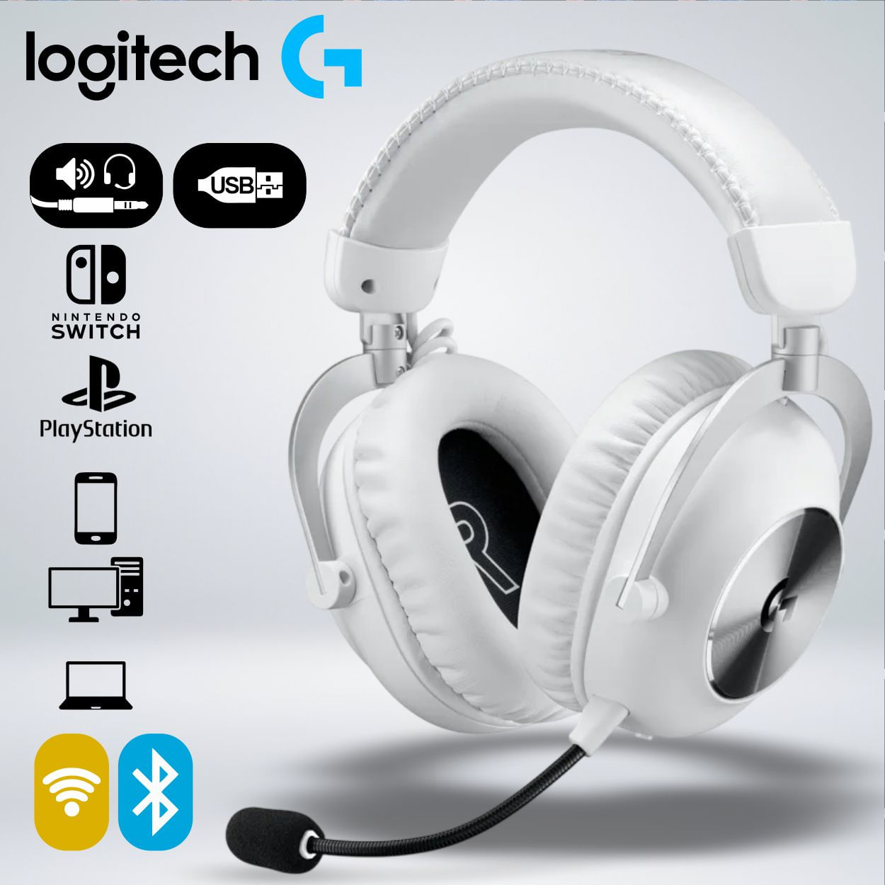 AUDIFONO GAMER LOGITECH G PRO X 2 MULTIPLATAFORMA LIGHTSPEED BLUETOOTH