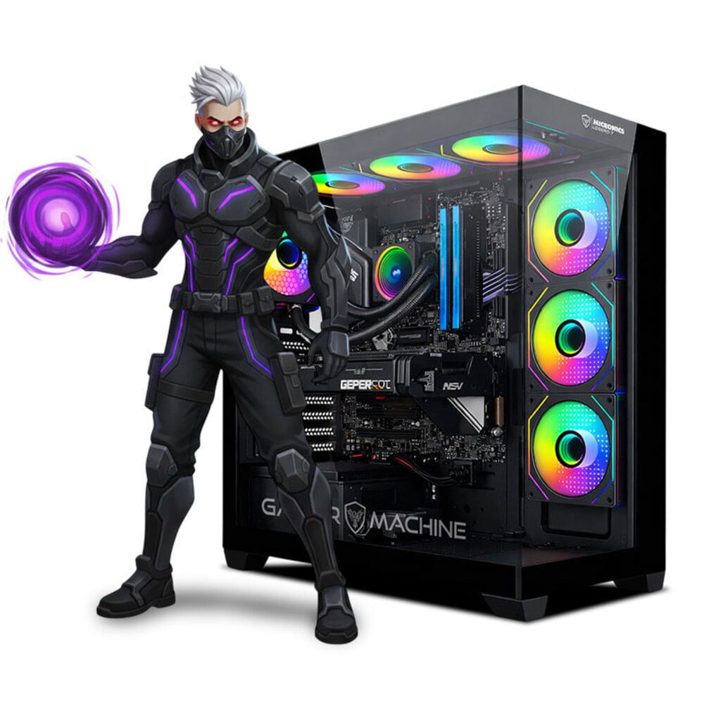 CPU Gamer Intel Core Ultra 7 265KF 32gb ddr5 1TB RTX5060 8GB Mipclista pink COMPUTADORA