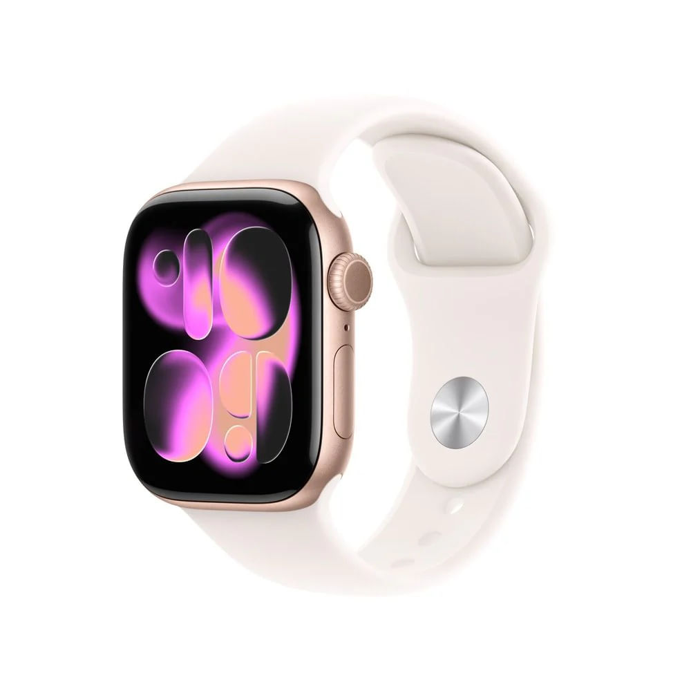 Apple Watch Series 11 46mm Gps Gold Rose Sport Band M y L light Blush
