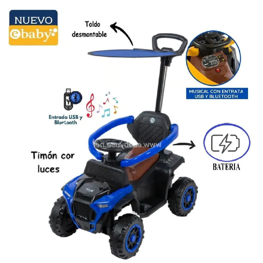 Corre Pasillos Cuatrimoto  351w con Bateria y Sonido Azul