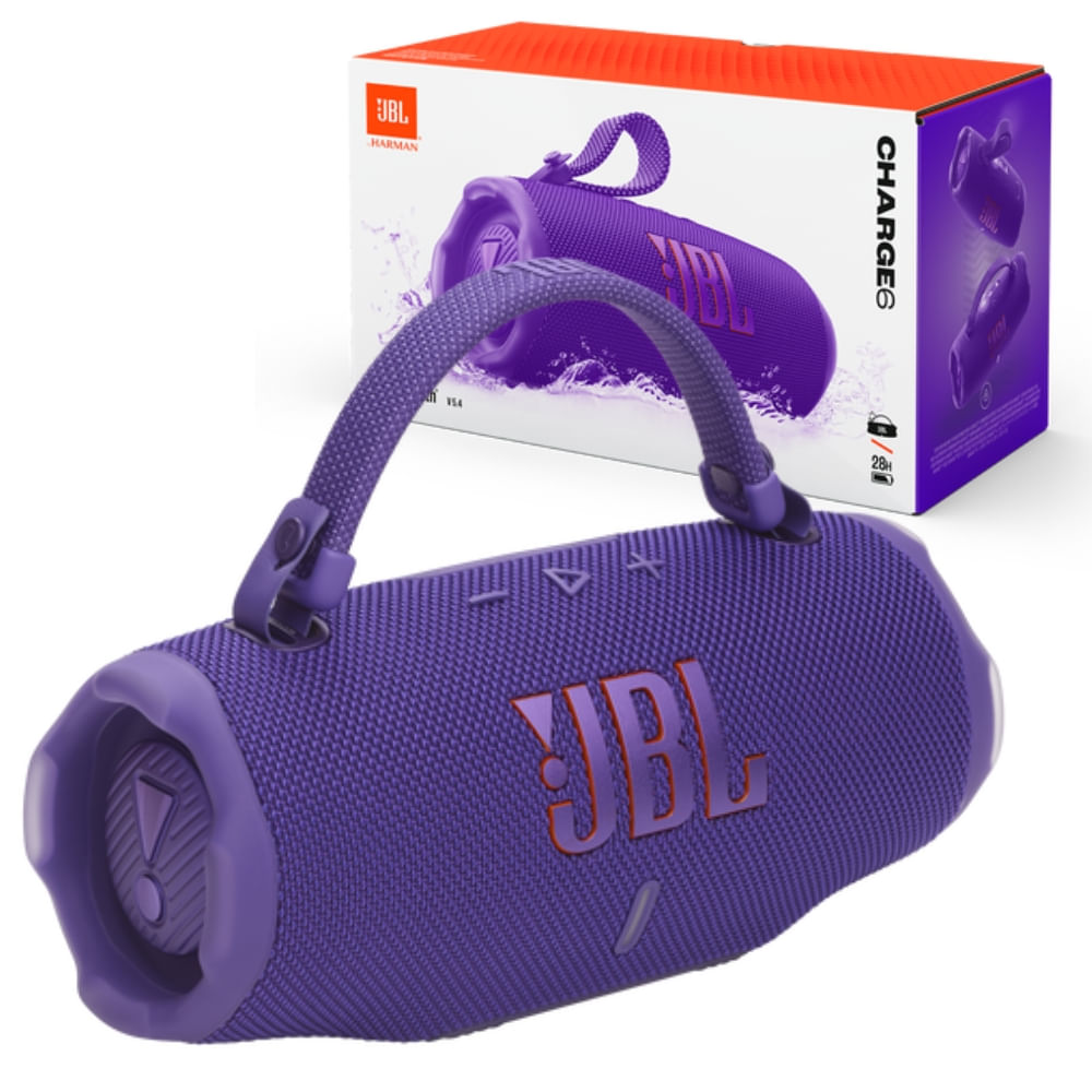Parlante Bluetooth JBL Charge 6 Morado 45W IP67 28Hrs