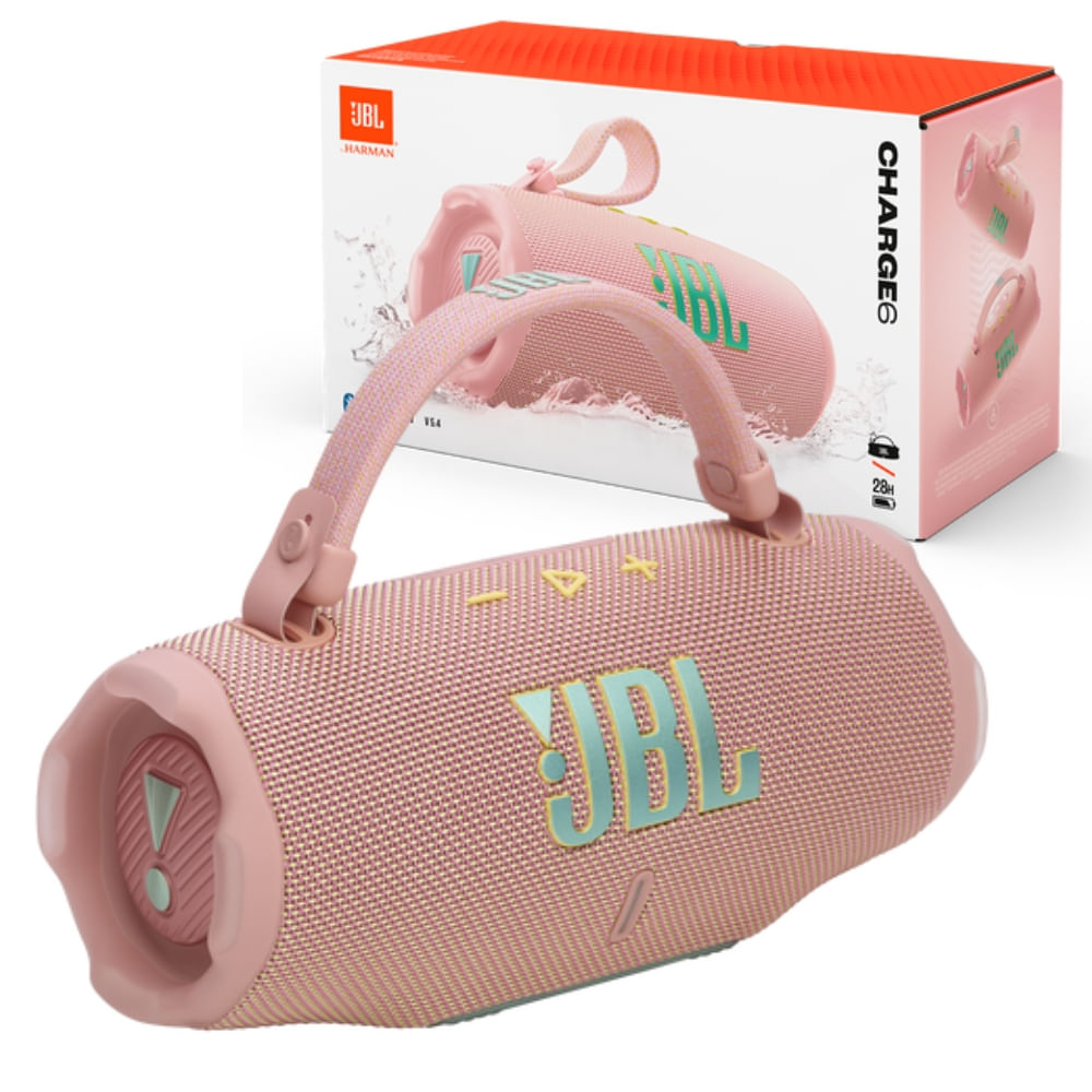 Parlante Bluetooth JBL Charge 6 Rosado 45W IP67 28Hrs
