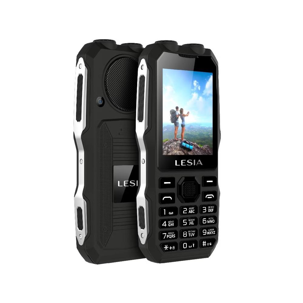 Celular Básico Lesia Mega 4G Todo Terreno Negro