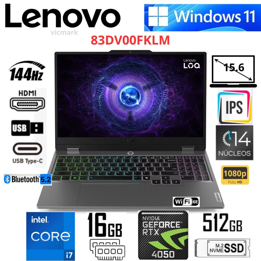 Lenovo LOQ 15IRX9 i7-13650HX RTX 4050 16GB 512GB 144Hz