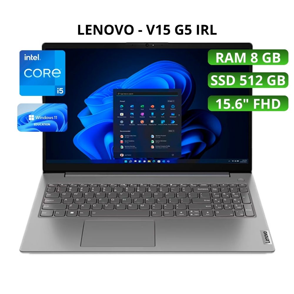 Laptop Lenovo  V15 G5 IRL intel Core i5 Gen  Ram 8GB  SSD 512 GB -83HFS03B00