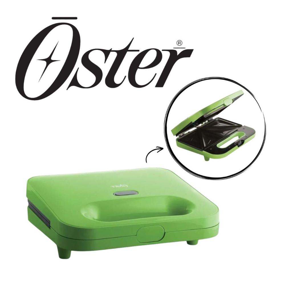 SANDWICHERA OSTER CAPACIDAD PARA DOS PANS COLOR VERDE MOD CKSTSM2885K
