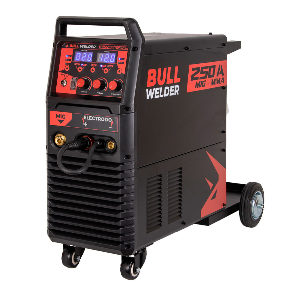 Soldadora Bull Welder Inverter Mig-Mma-Spool Gun 250A