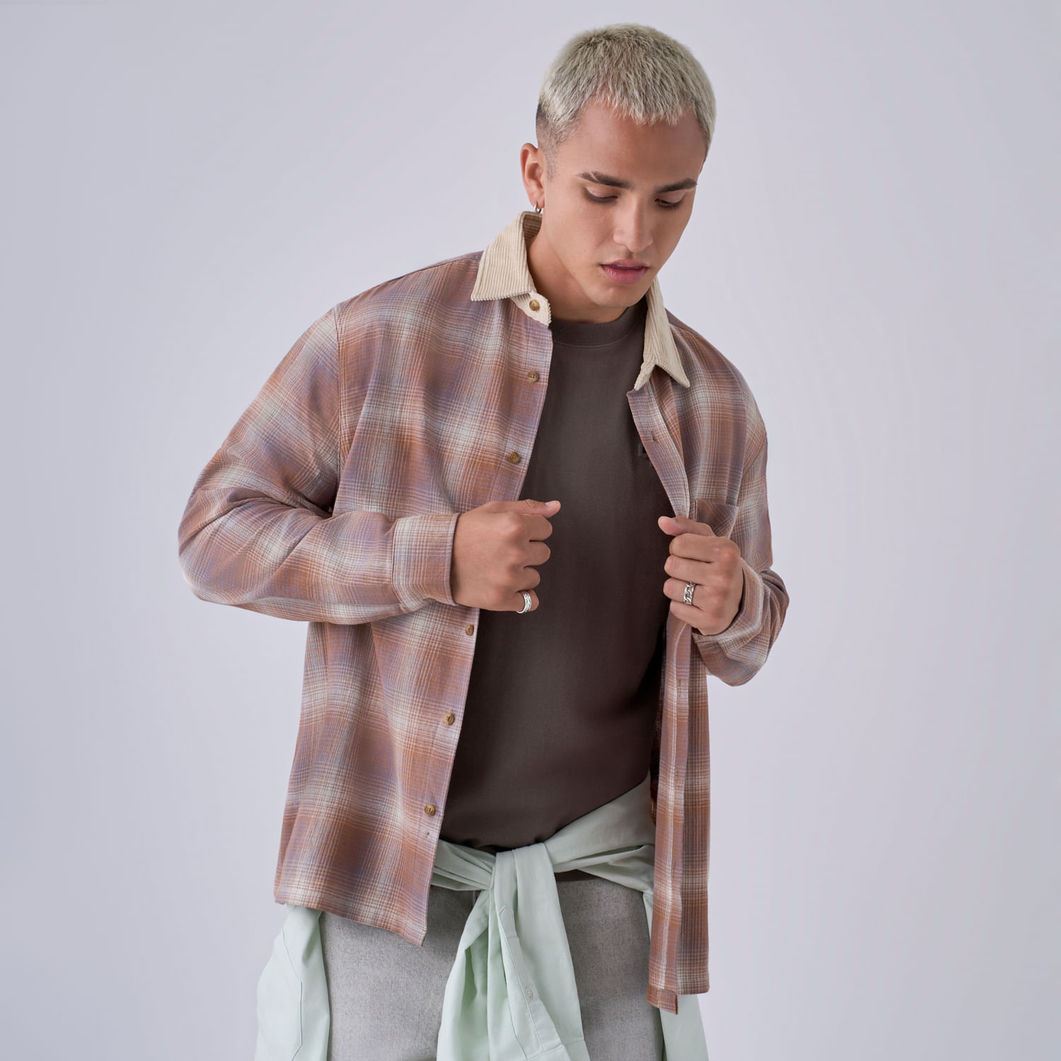 Camisa Manga Larga Hombre Neck Cord Hypnotic