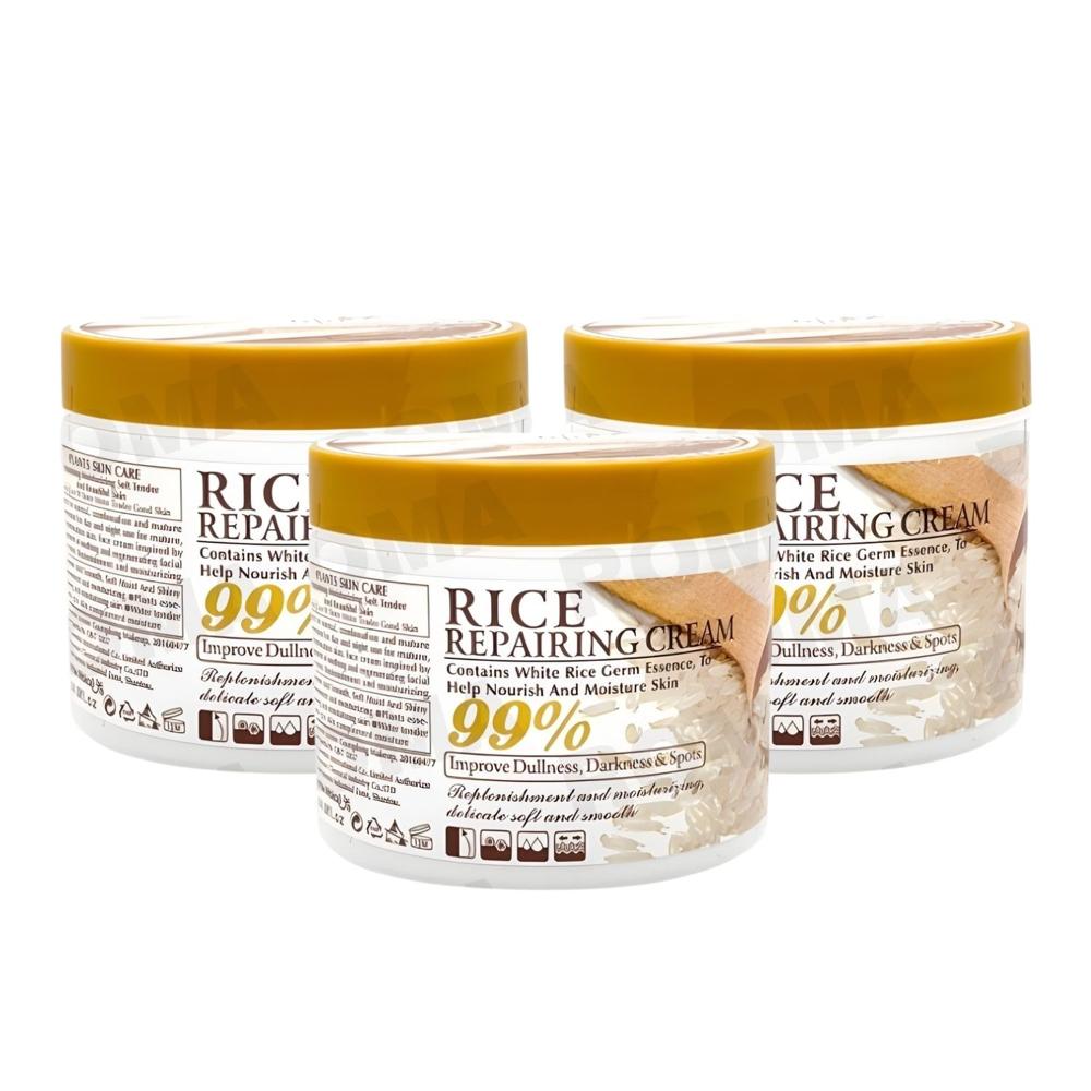 PACK 3 CREMA FACIAL ARROZ 115G WOKALI