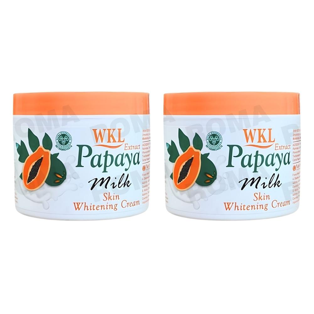 PACK 2 CREMA ACLARANTE PAPAYA Y LECHE 115ML WOKALI