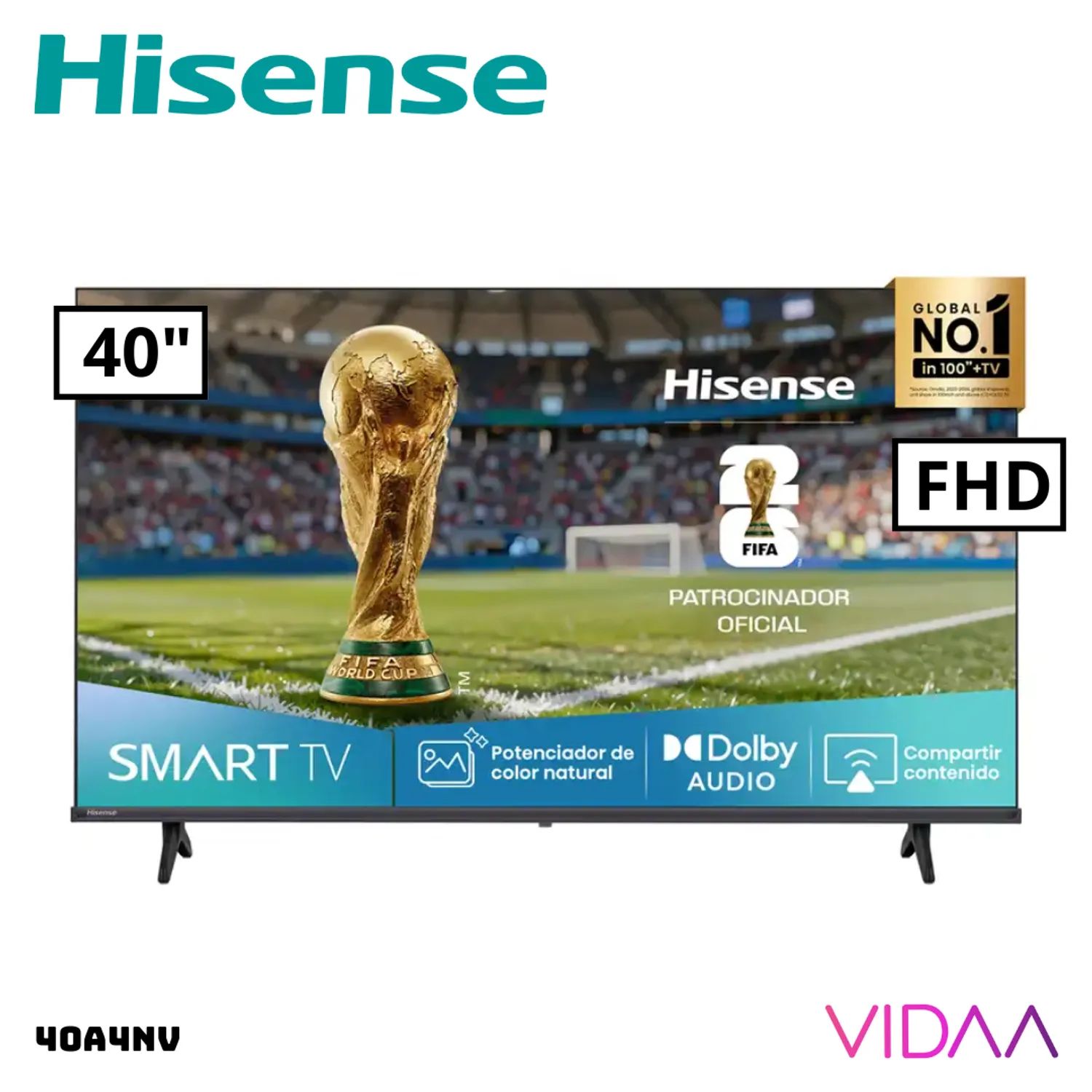 Televisor Hisense 40 Smart Tv FHD 40A4NV