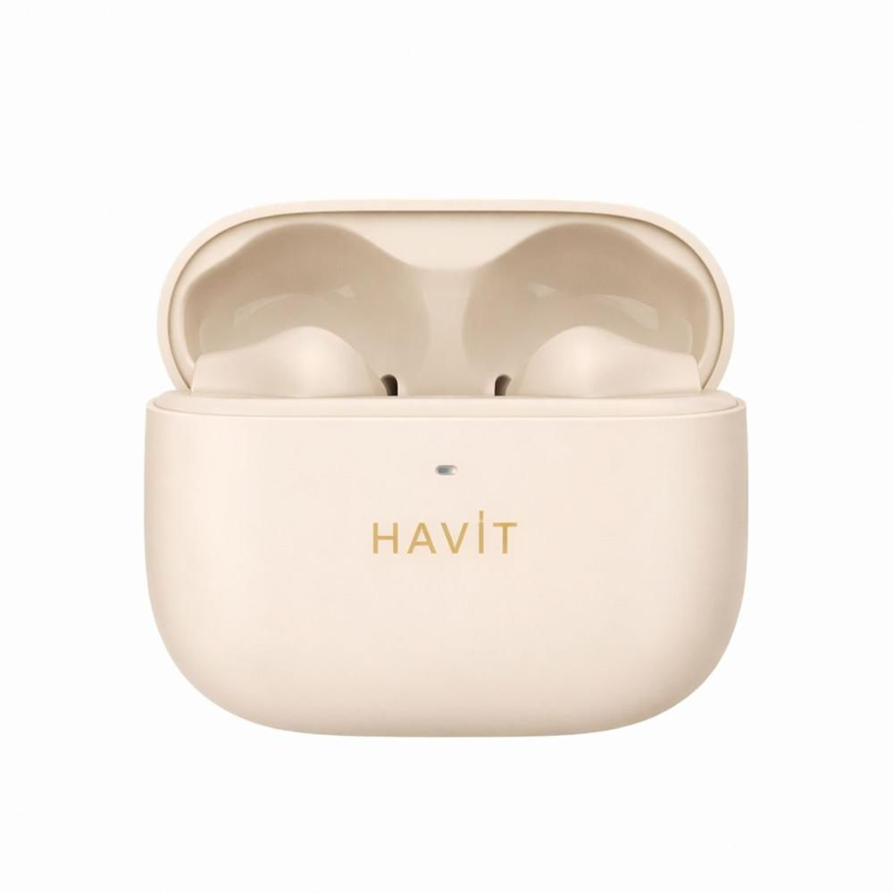 Audífonos Inalámbricos HAVIT TW958 PRO Bluetooth 5.3 con ANC y Dual Device Beige