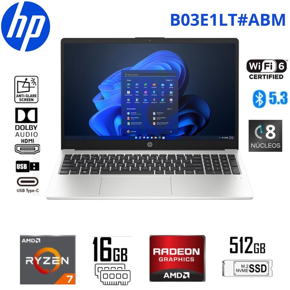 NB HP 255 G10 RYZEN7-7730U 16GB SSD512GB B03E1LT
