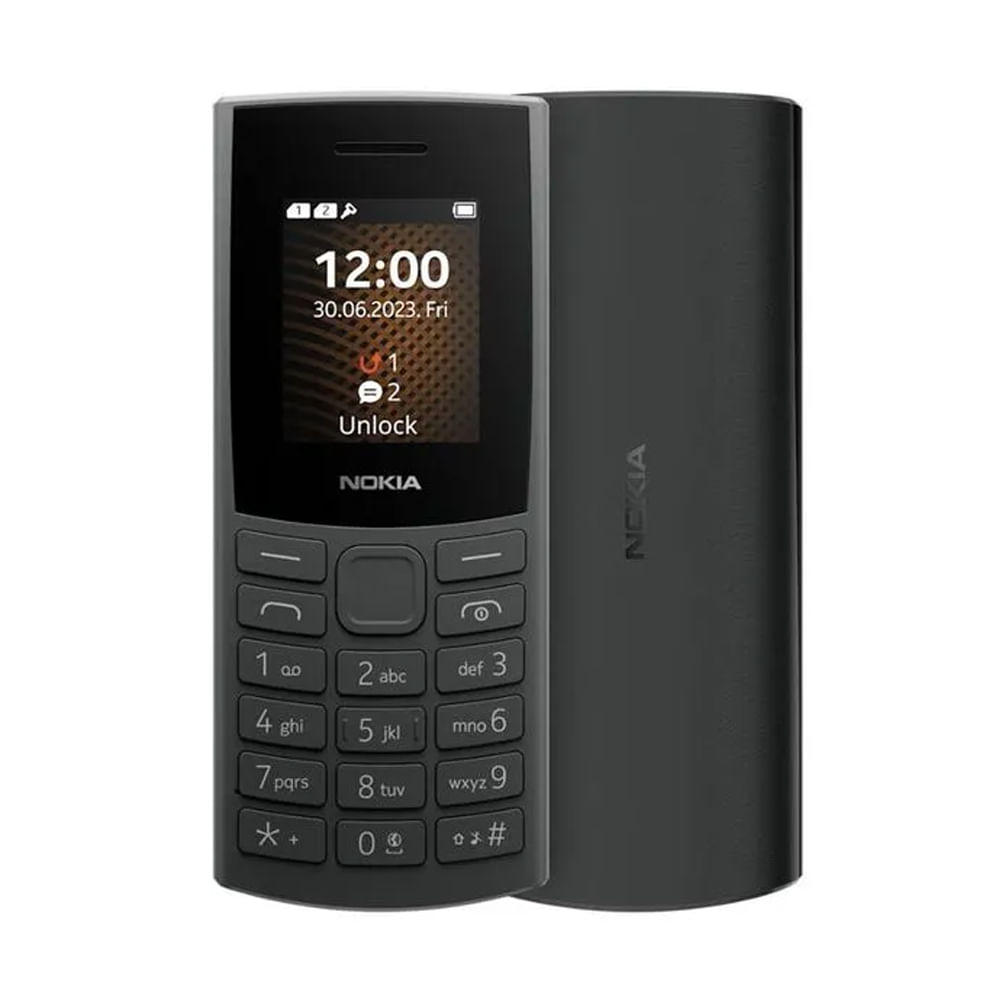 Celular Nokia 105 TA-1683 Dual SIM 2G 32GB microSD color Black