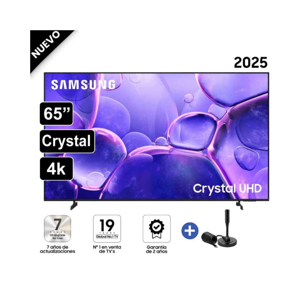 Televisor Samsung Smart TV 65'' Crystal UHD 4K UN65U8000FGXPE - Antena Digital
