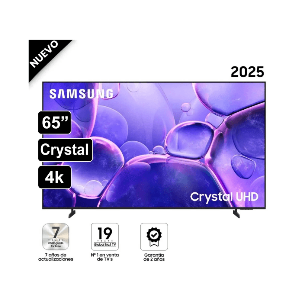 Televisor Samsung Smart TV 65'' Crystal UHD 4K UN65U8000FGXPE 2025 Televisor Samsung Smart TV 65'' Crystal UHD 4K UN65U8000FGXPE 2025