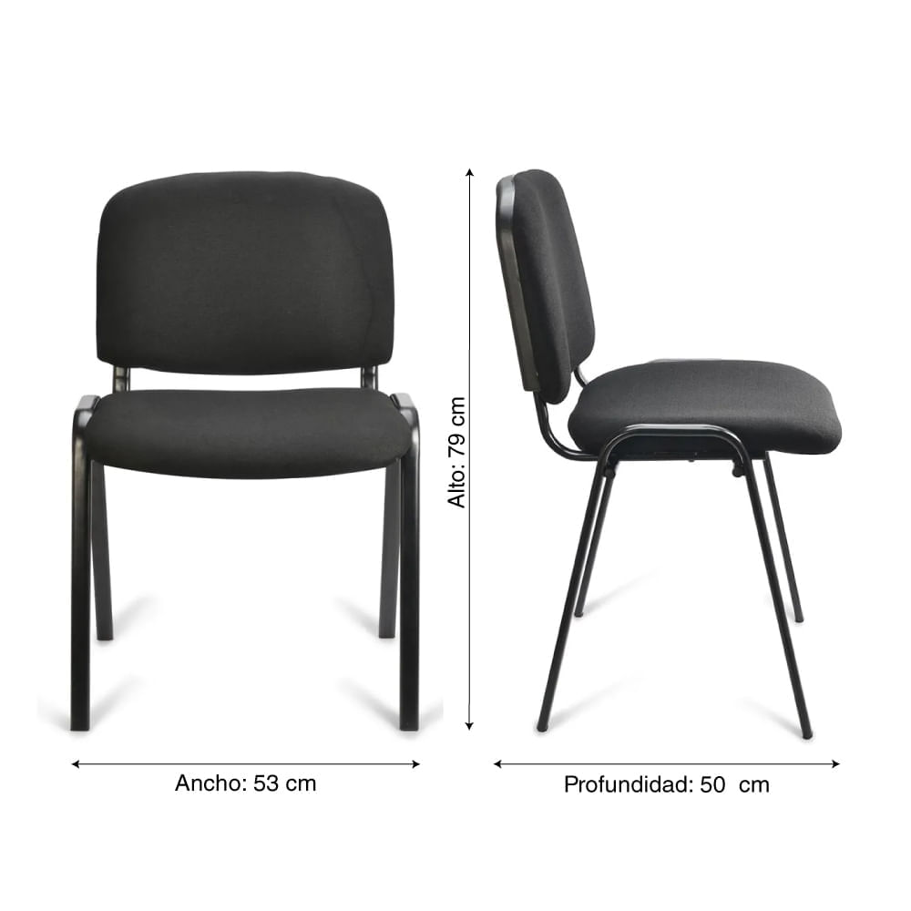 Silla fija Estambul Negra Orange Silla fija Estambul Negra Orange