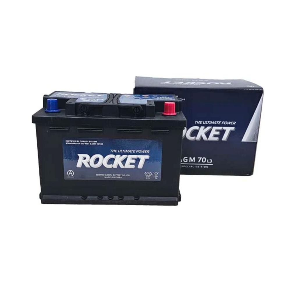 Batería Auto ROCKET AGM L3 (LN3) 70AH/760CCA