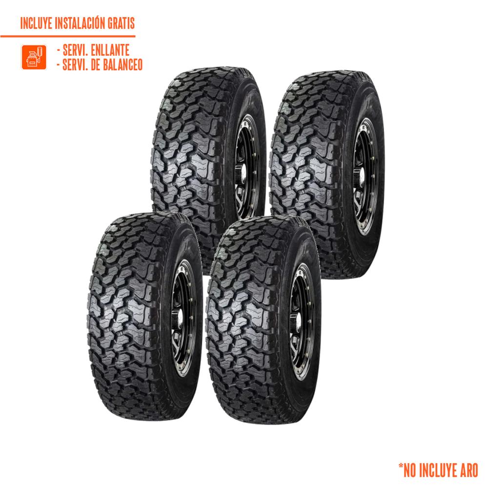 Pack de 4 Llantas 235/70R16 AVANTE BOSS TERRAIN K9 A/T 106T 4PR