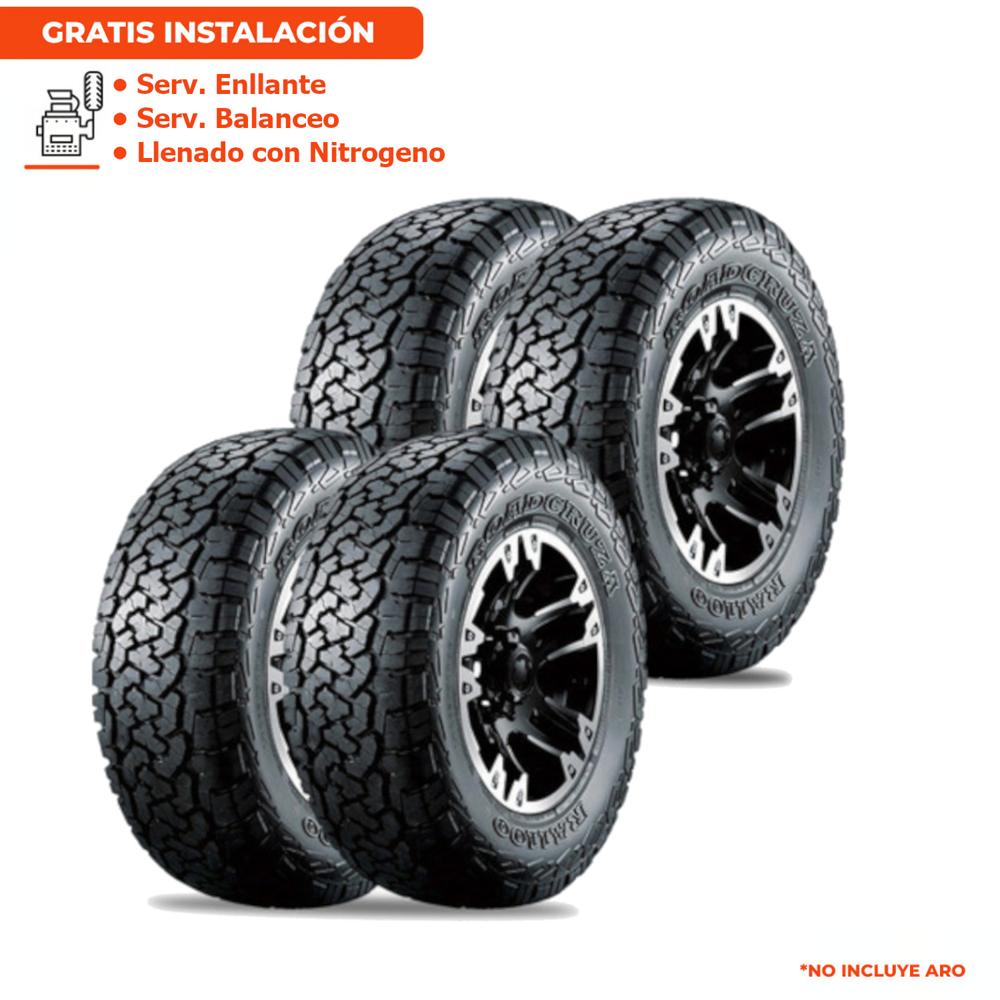 Pack de 4 Llantas LT245/75R16 ROADCRUZA RA1100 120/116R 10PR