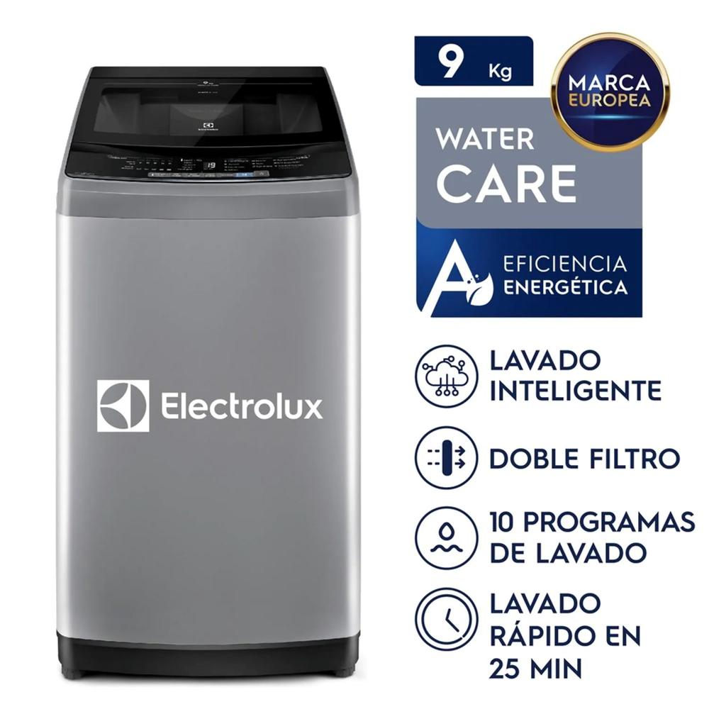 Lavadora Electrolux Carga Superior 9kg Premium Care Gris EWIW09F2USVG