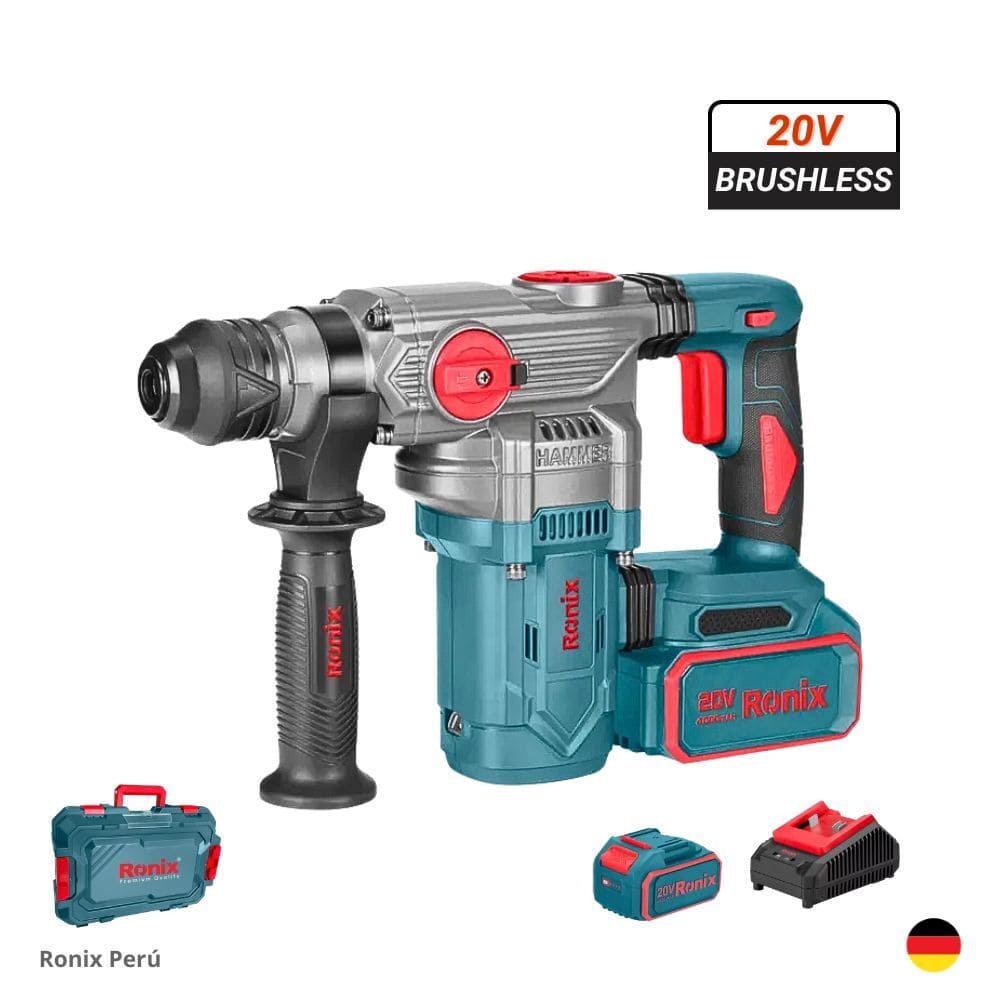 Rotomartillo Brushless 20V 4Ah Inalámbrico RONIX 8679 Industrial