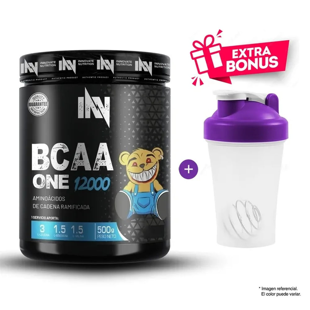 AMINOÁCIDO BCAA ONE 12000 DE 500G. FRUIT PUNCH INNOVATION NUTRITION ...