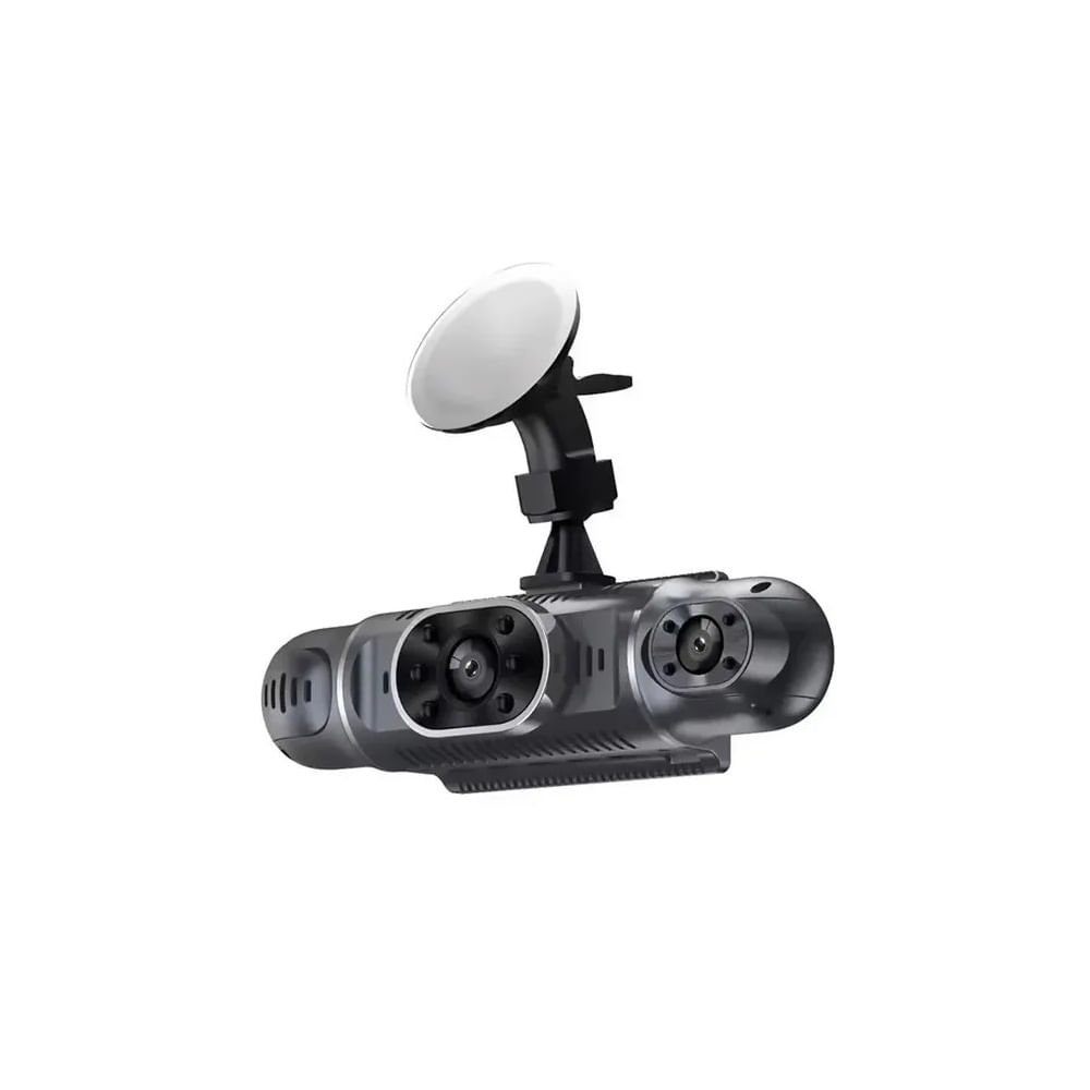 Cámara Para Auto Full Hd Triple Lente 1080p + Cámara Trasera Negro