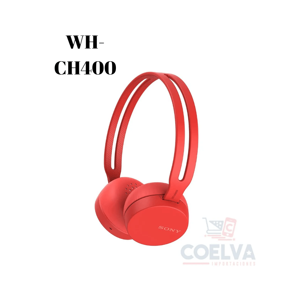 Audífono Bluetooth WH-CH400 con hasta 20Horas de Reproducción contínua - RD