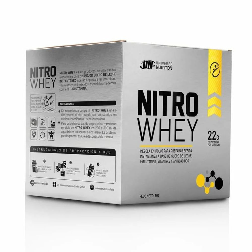 NITRO WHEY SUERO DE LECHE CAJA 10 UNID COOKIES
