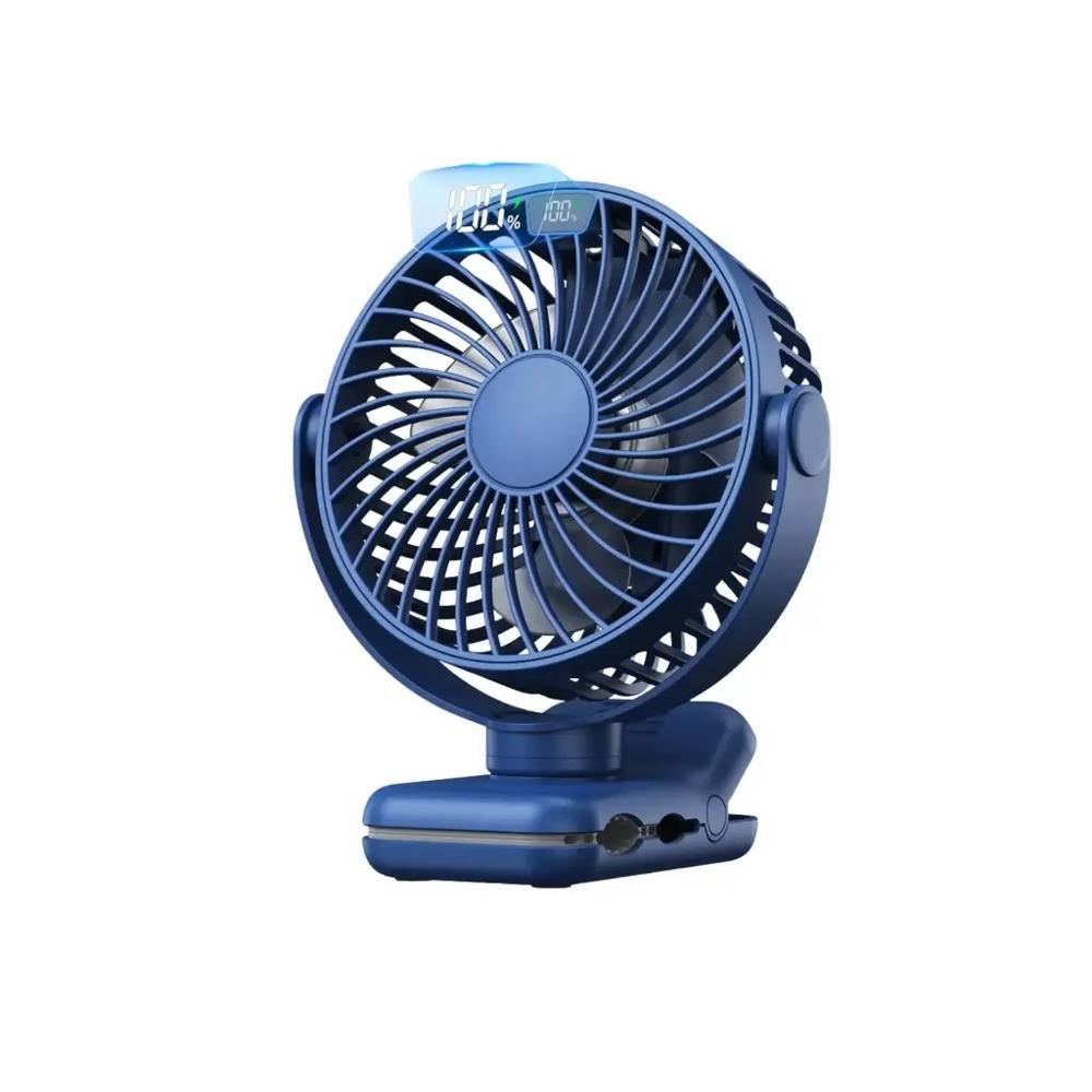 Ventilador portátil K60B multifuncional con batería recargable y carga rápida Type-C