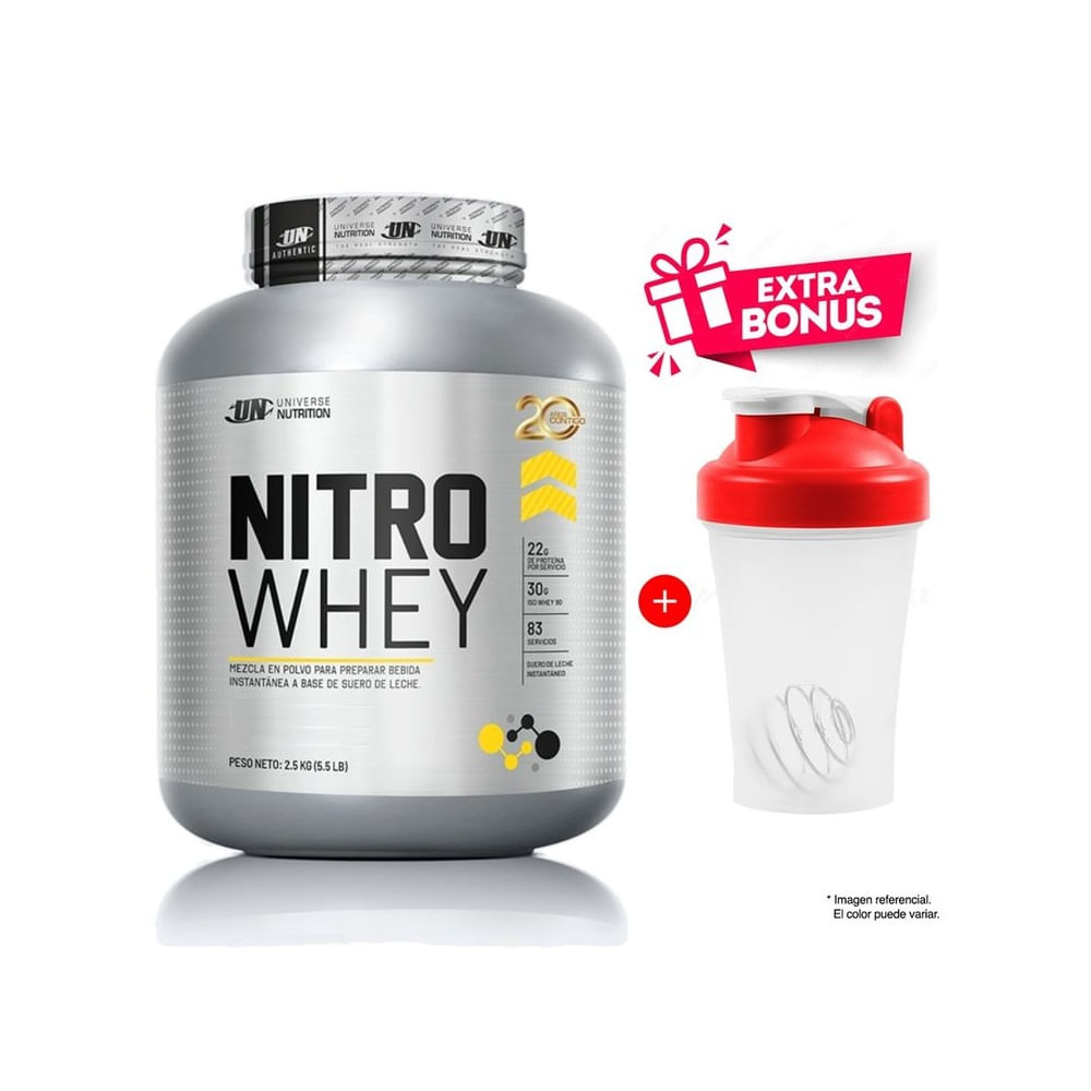 Proteína Universe Nutrition Nitro Whey 2.5 Kg Vainilla
