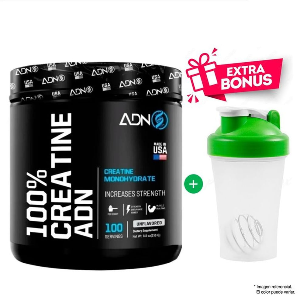 ADN NUTRITION CREATINA MONOHIDRATADA 250 GRAMOS