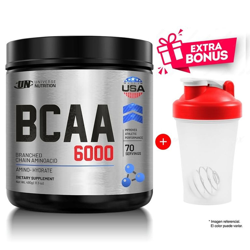 BCAA 6000 AMINOACIDO 480G CITRUS PUNCH UNIVERSE NUTRITION
