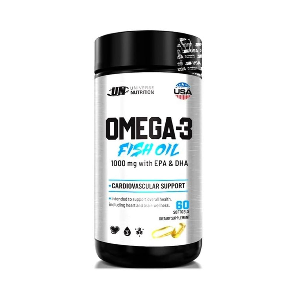 Fish Oil Omega 3 60 Softgels Universe Nutrition
