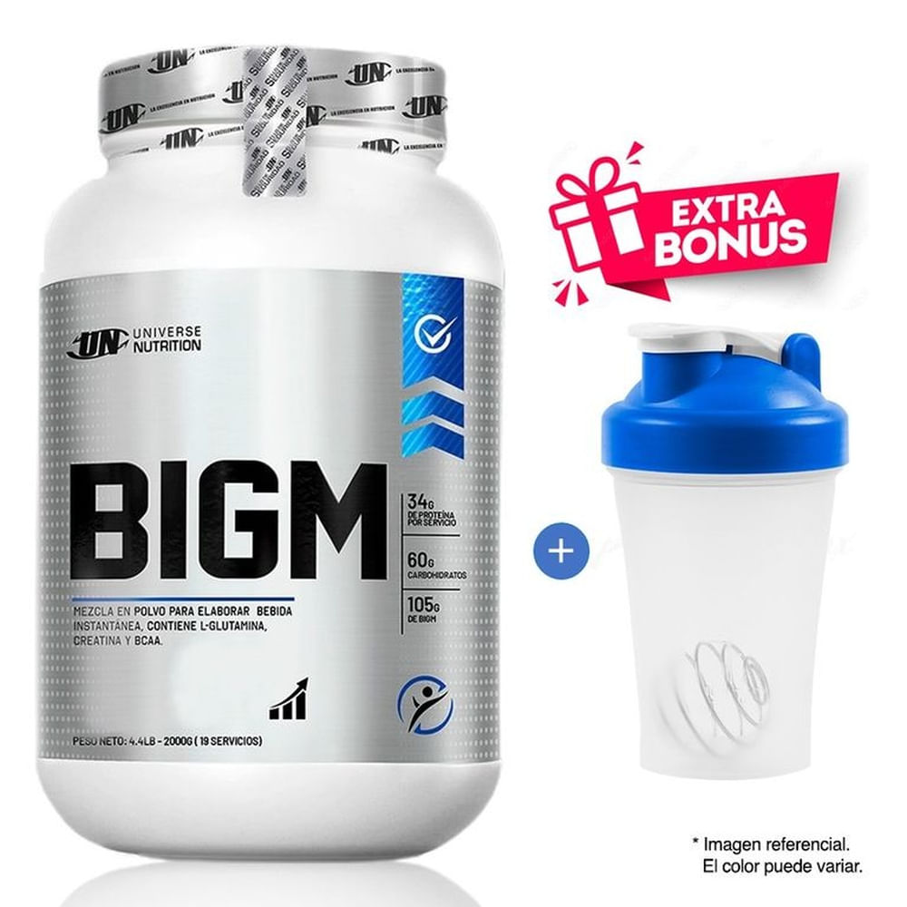 Proteína Universe Nutrition Bigm 2 kg Cookies & Cream + Shaker