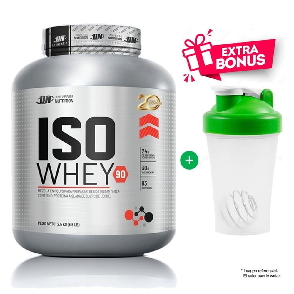Iso Whey 90 2500 Gr / 2.5 Kg - Un Chocolate + SHAKER
