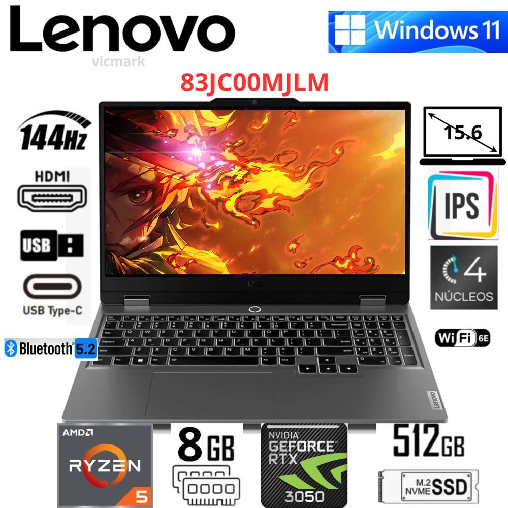 Lenovo LOQ 15ARP9 83JC00MJLM Ryzen 5 7235HS 8GB 512GB SSD RTX 3050 6GB FHD 144Hz