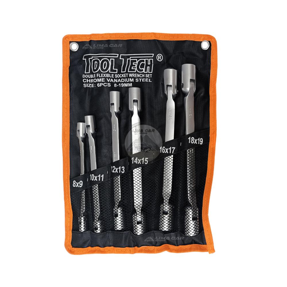 Set 6 llaves Cachimba Tooltech Satinado 8-19mm