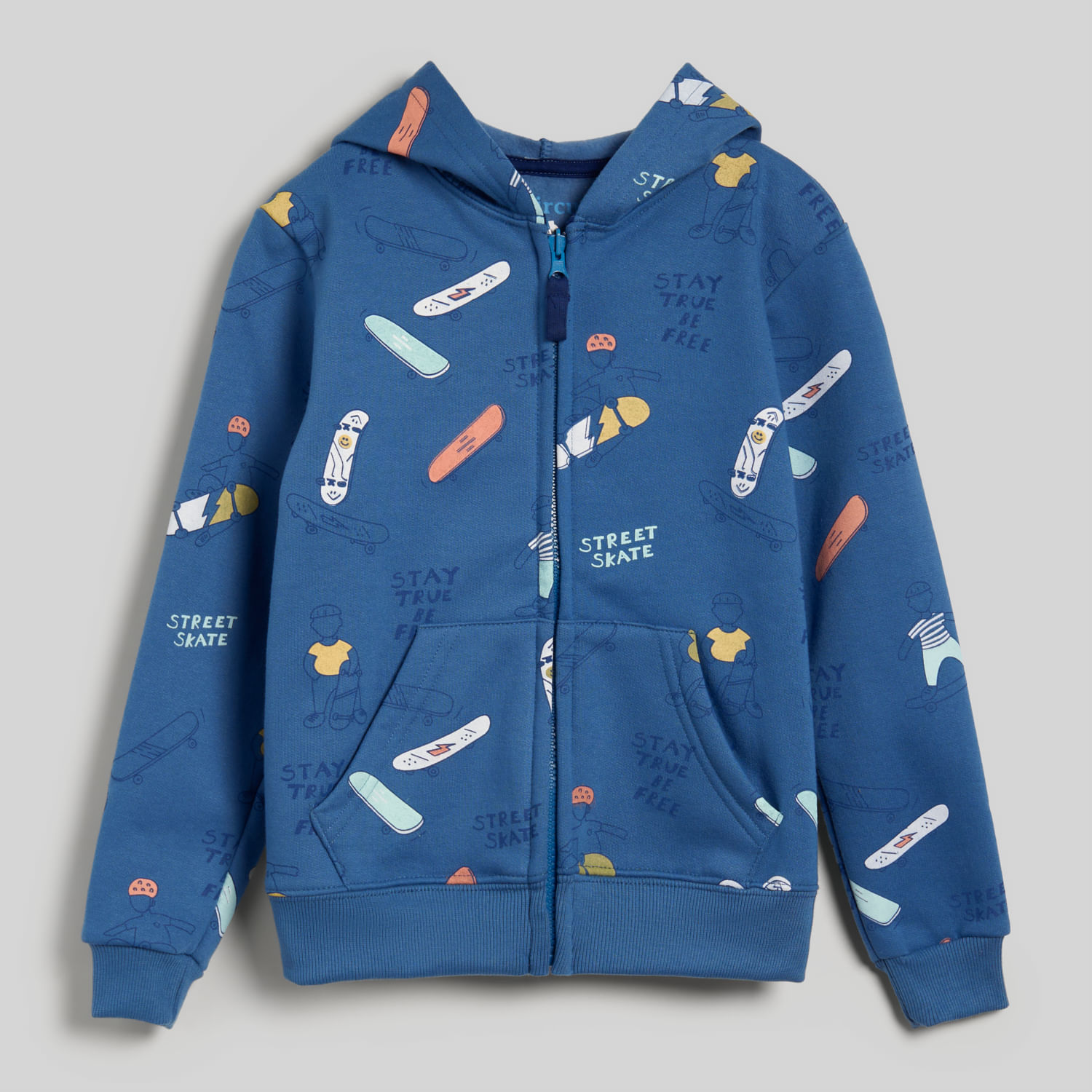 Polera Para Niño Aop Fl Zip Circus