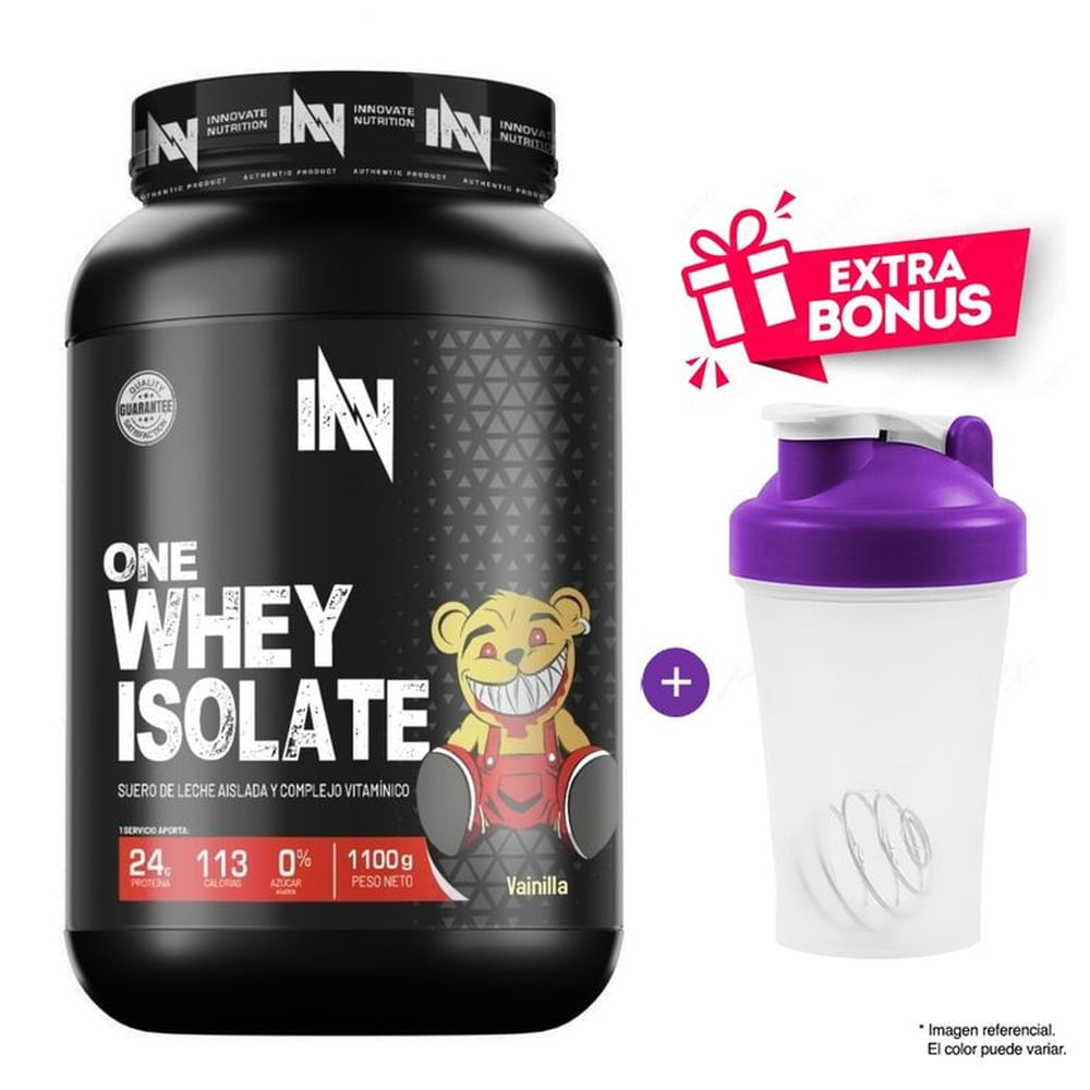 PROTEÍNA ISOLATADA ONE WHEY ISOLATE 1.1 KG VAINILLA + SHAKER