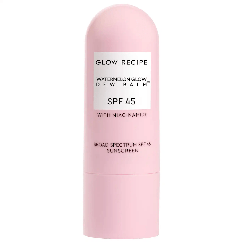 Bálsamo protector solar facial en barra Watermelon Glow con niacinamida y FPS 45