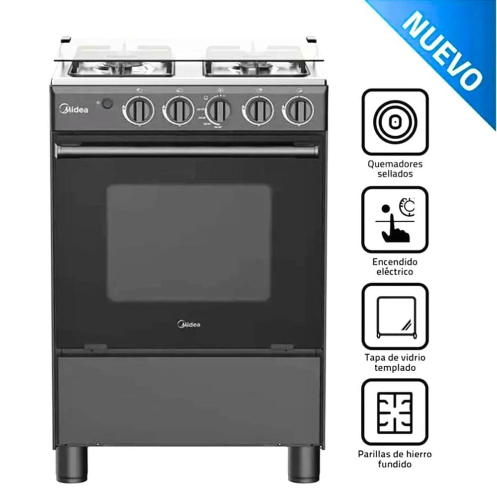 Cocina Midea 4 Hornillas MGS24FS2LFABBC-PE