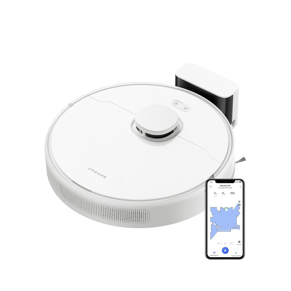 Robot aspiradora y trapeador Dreame F10 Blanco - Succión 13000Pa