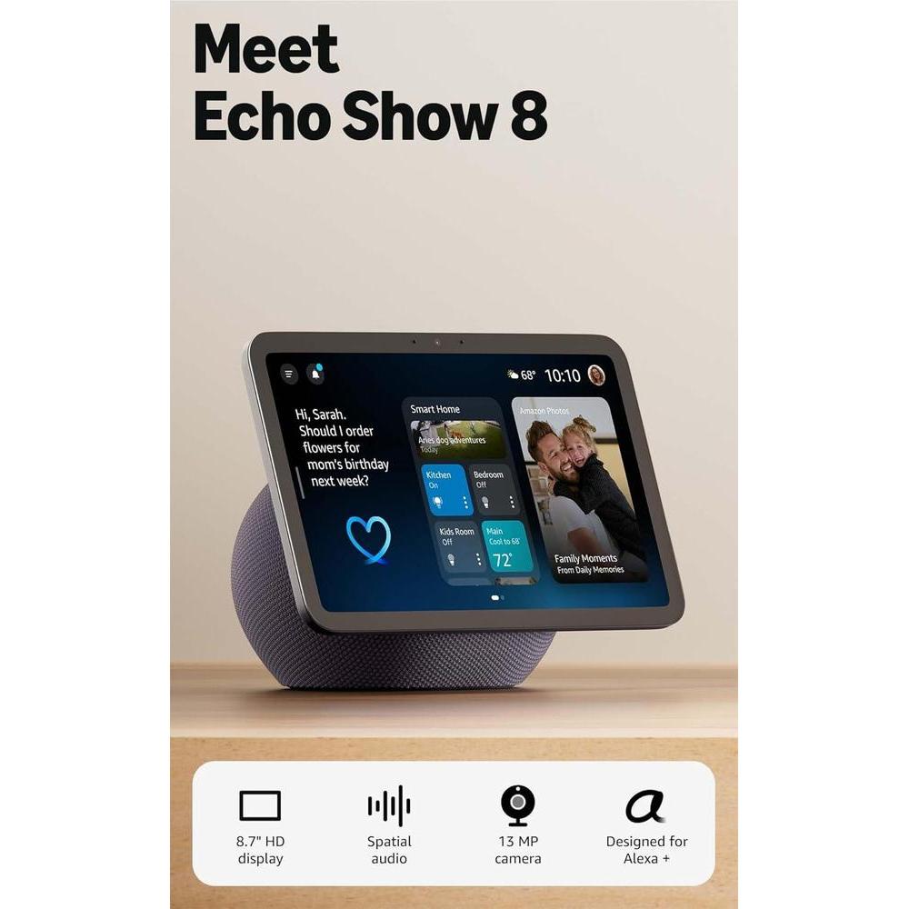 Pantalla Inteligente Amazon Echo Show 8 Grafito Sonido Espacial