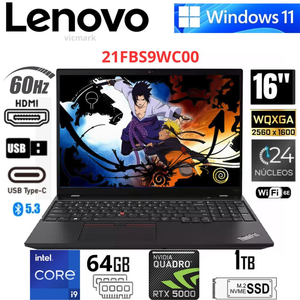 Laptop Lenovo ThinkPad P16s Gen 2 Core i9-13950HX 64GB RAM 2TB SSD RTX 5000 Ada 16GB  WQXGA