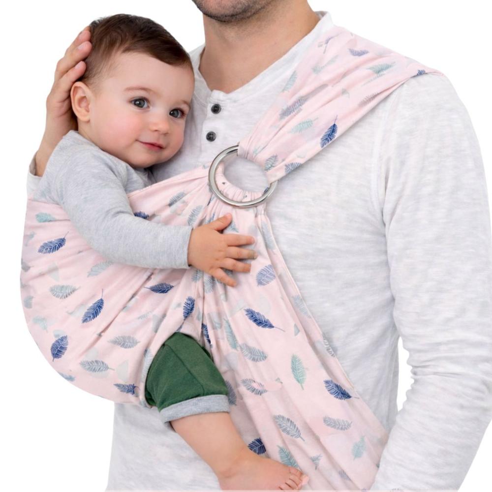 Cargador De Porta Wawa Bebe Regulable Cargador Canguro Con Aros De 0 A 18 Meses color rosa